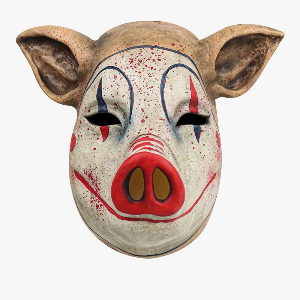 Clown Pig, Scray Mask Latex The Butcher Evil Pig horror Terror Costume Mask